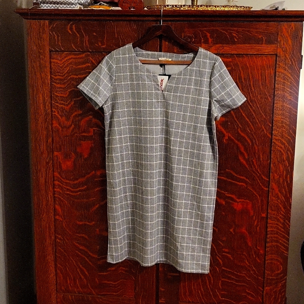 Gray Patterned Dress